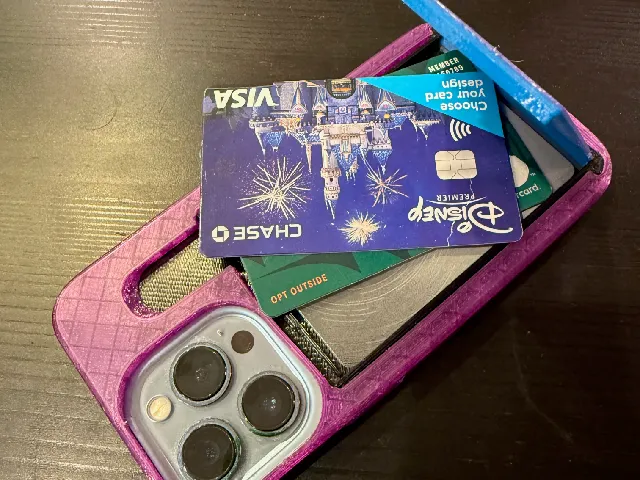 iPhone 13 pro case with 3 card wallet compartment