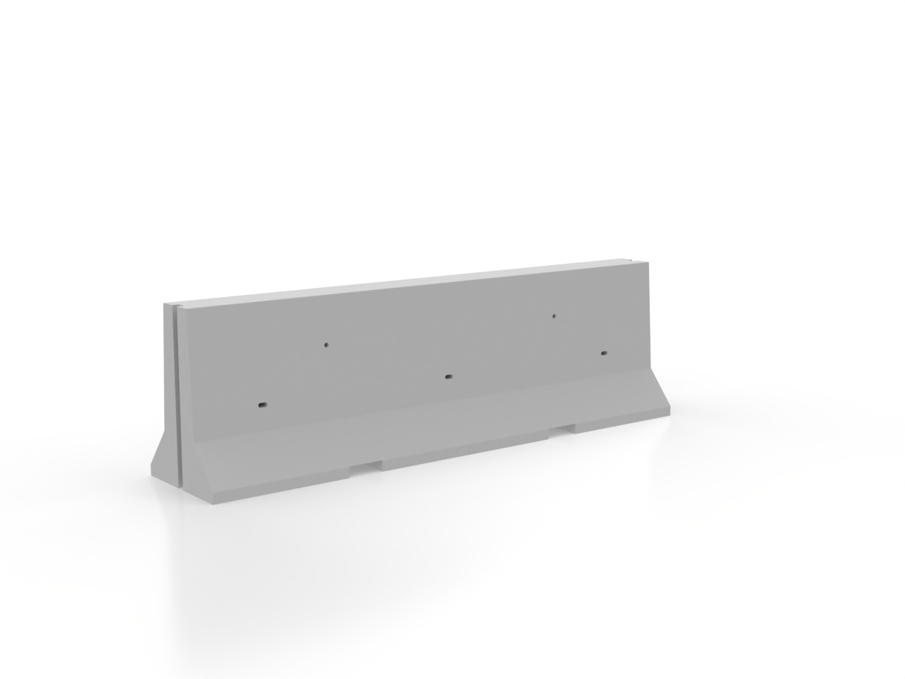 Scale Concrete Barrier