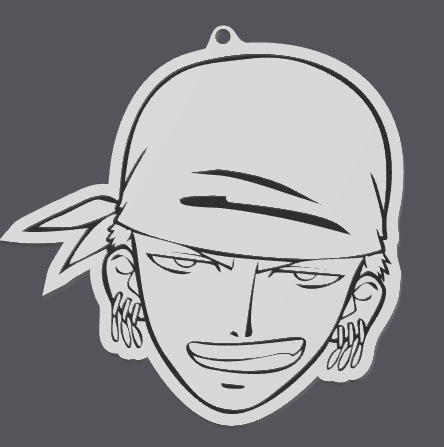key chain one piece Zoro
