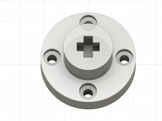 Dynamixel Lego Axle Adapter by Dash Daring | Download free STL model ...