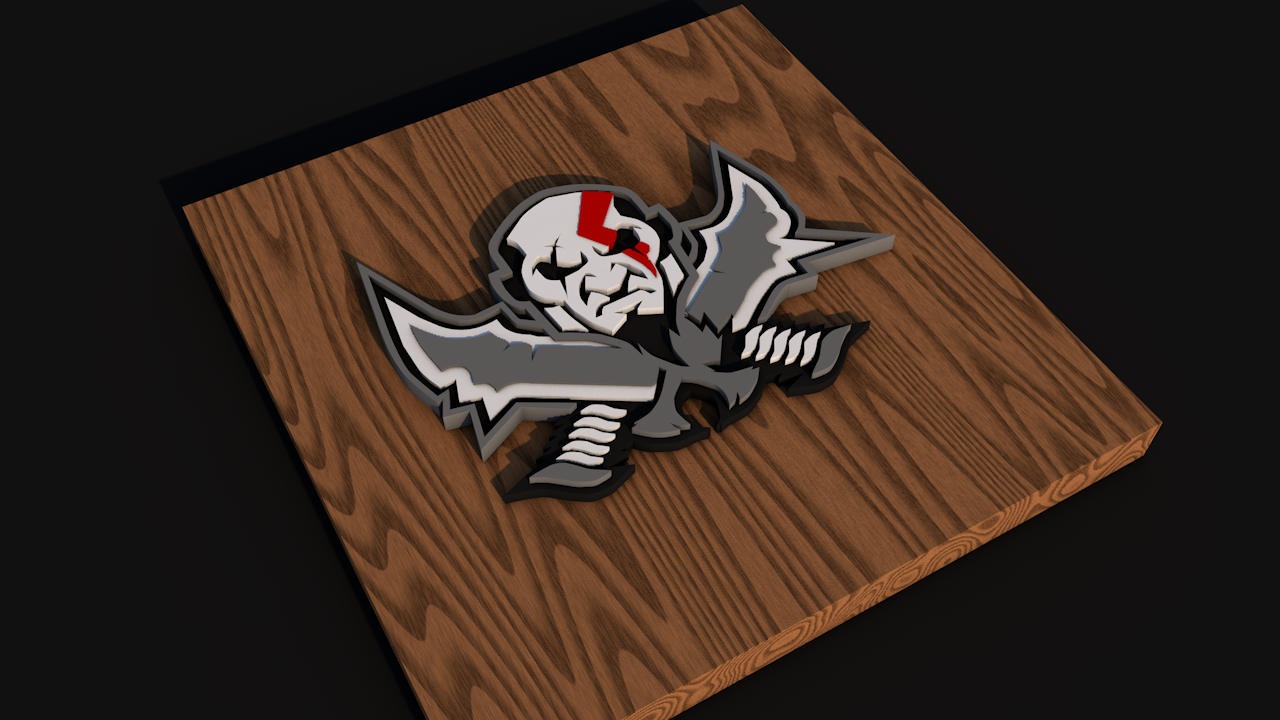 GOD OF WAR KRATOS WALL