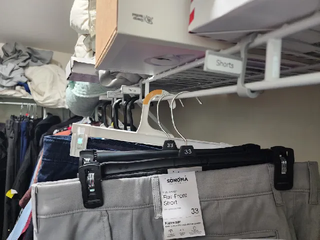 Wire Rack Label Display for Closets