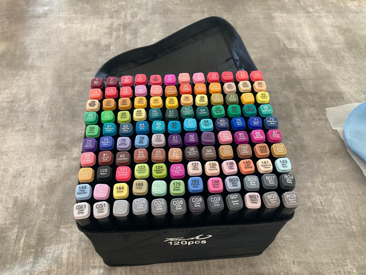 Alcohol Markers Organizer 120 Piece