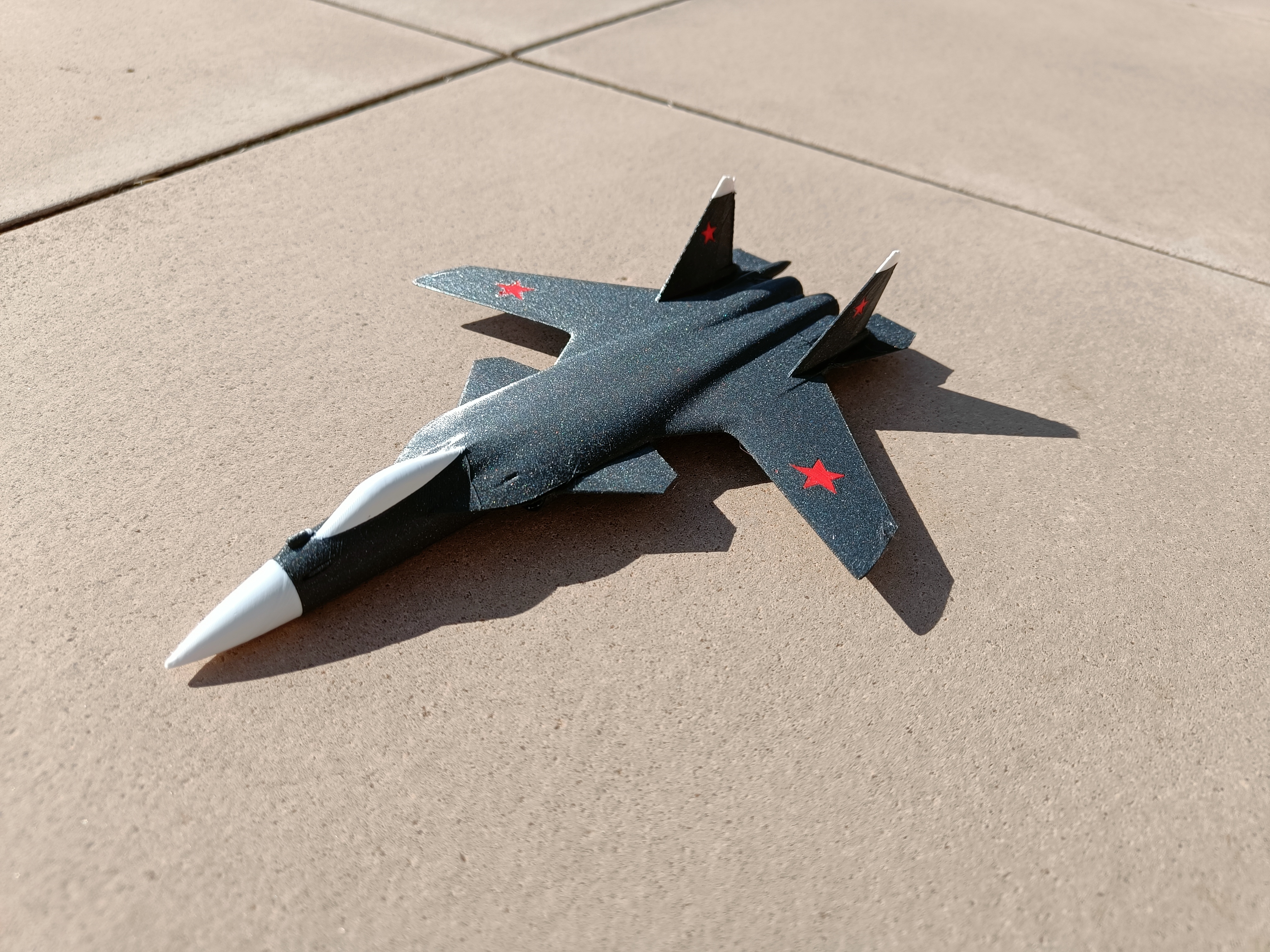 One piece Su-47 multicolor aircraft