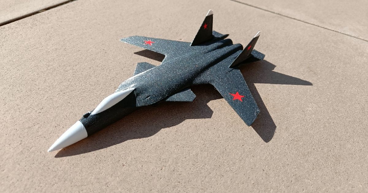 One piece Su47 multicolor aircraft by Namiiria Download free STL