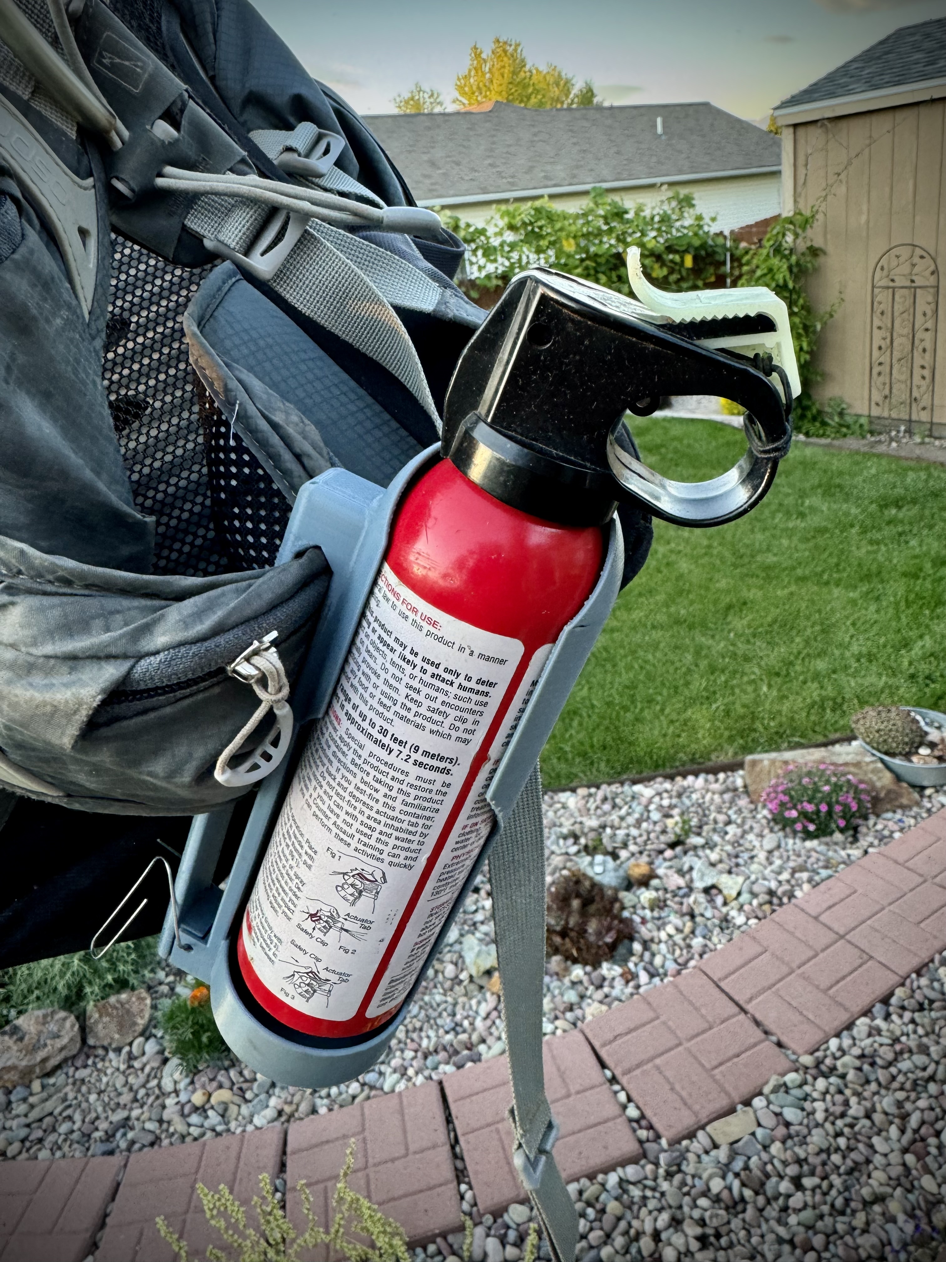 Bear spray holster