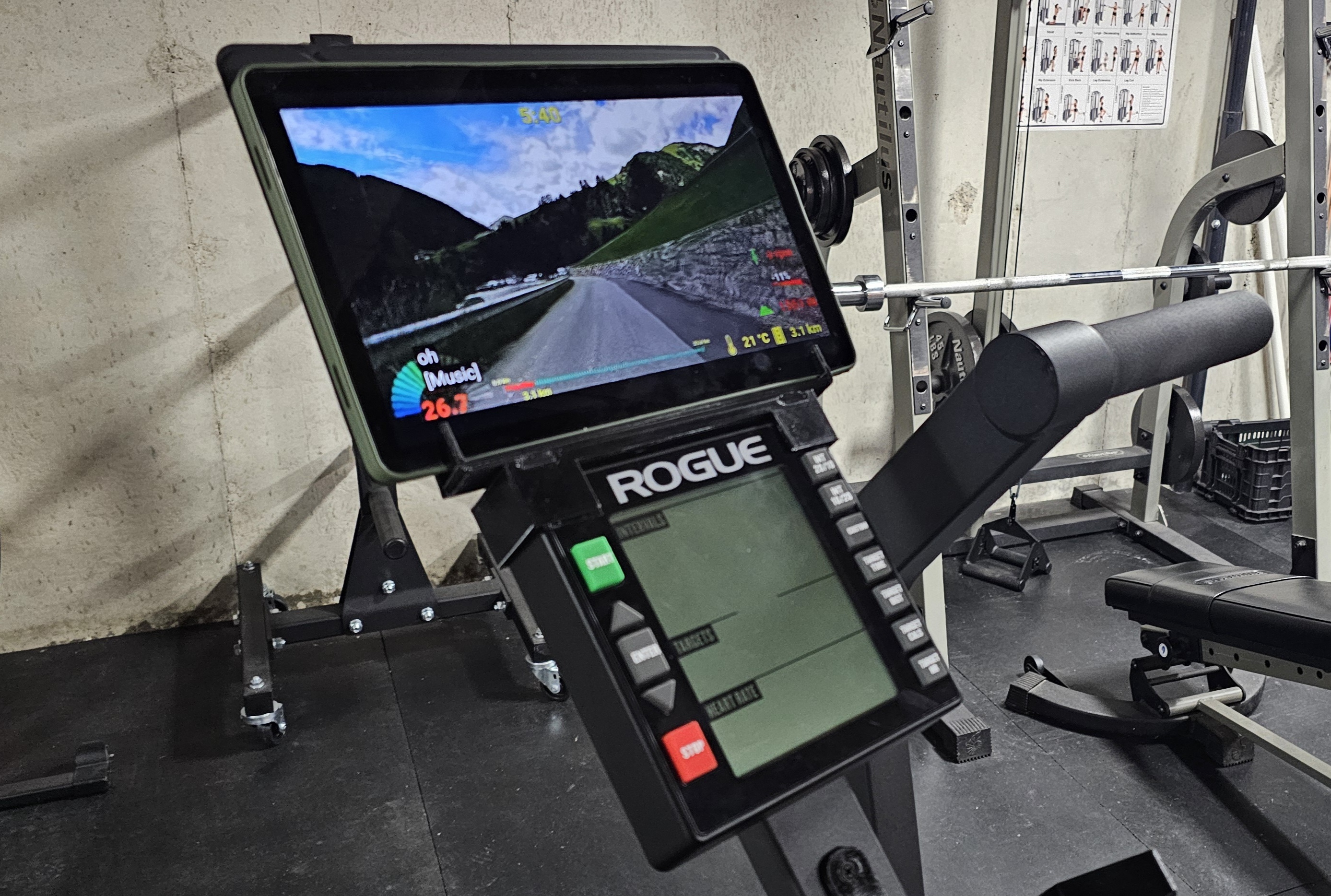 Rogue Echo Bike (Eye Level) Smart Device Mount