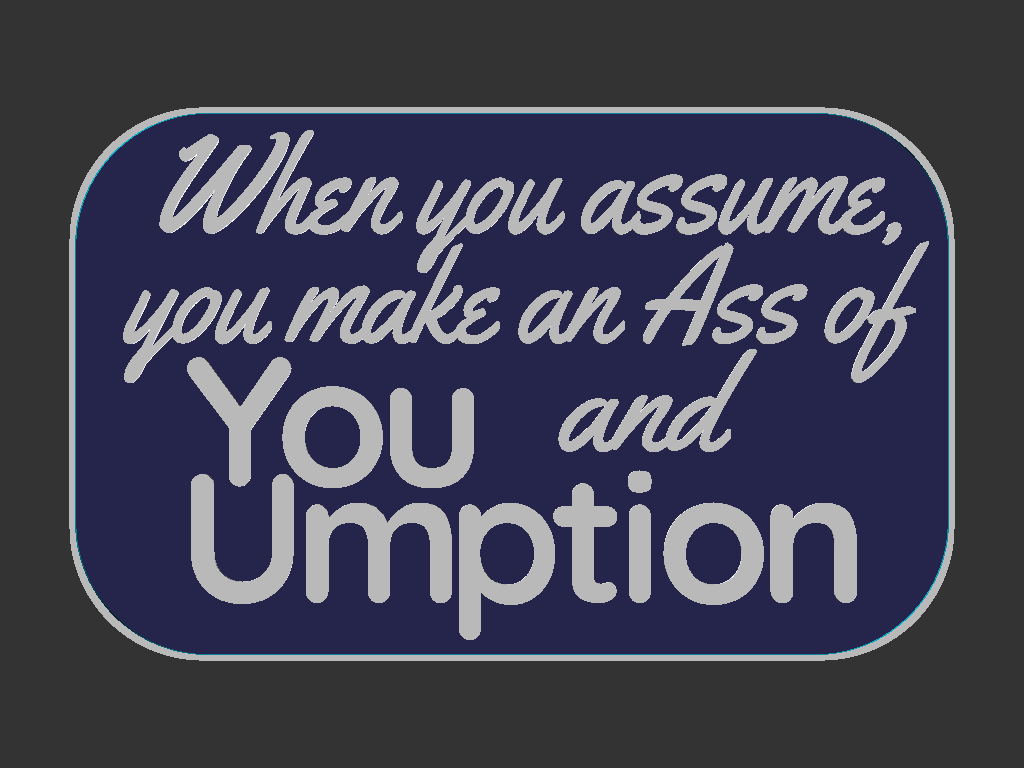 Assumptions sign — miniatura 3