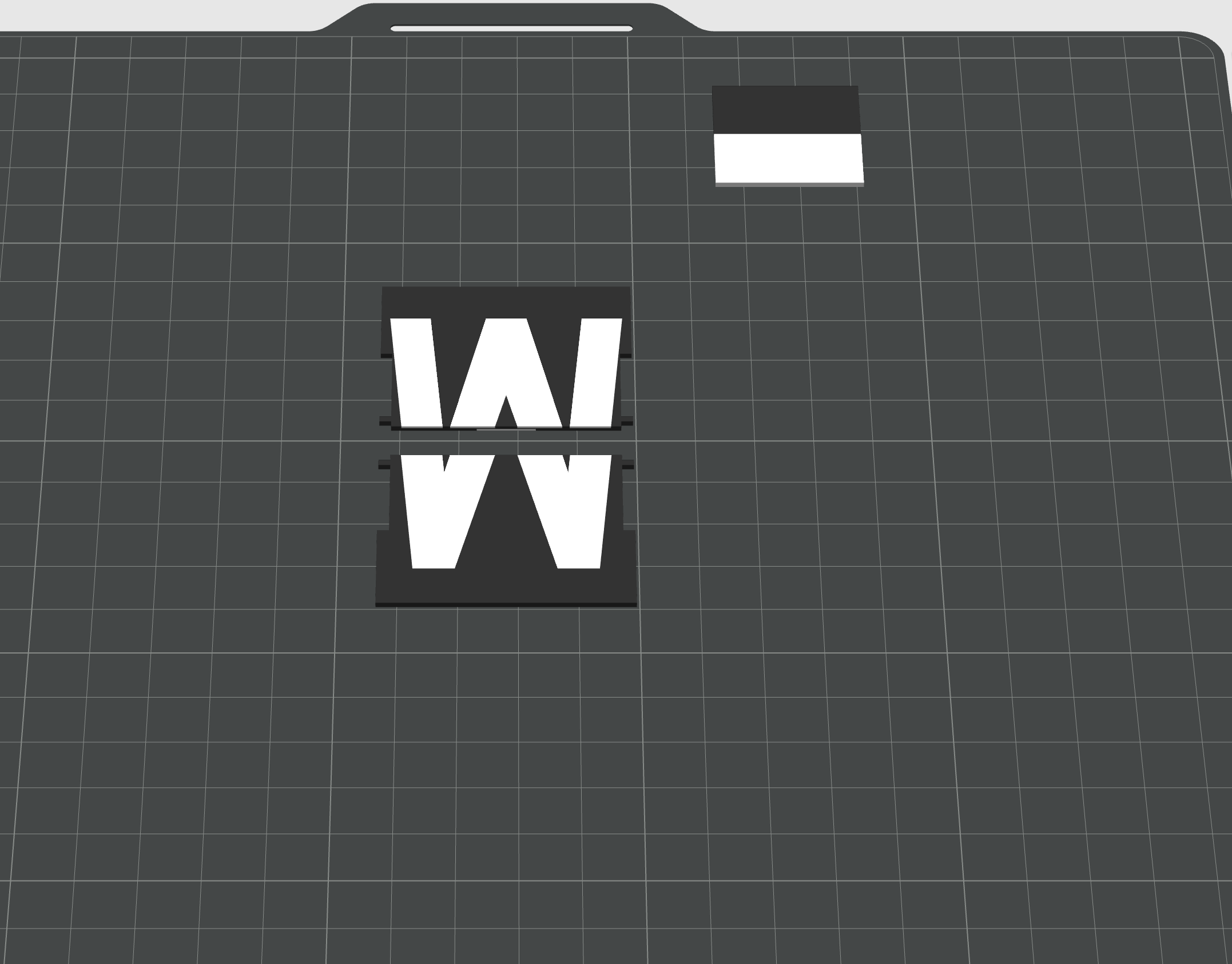 Larger height "W" flaps by PWFK- .3mf Combined File