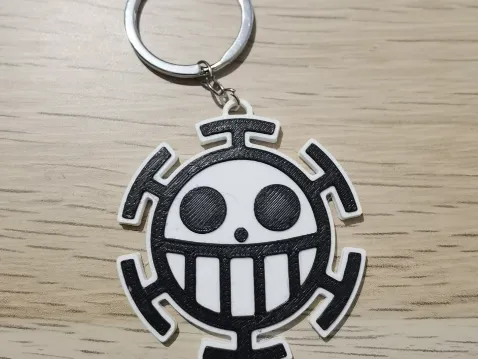 Keychain Trafalgar Law Logo - One Piece