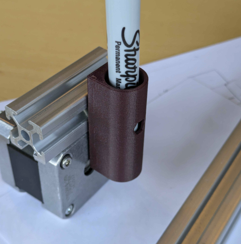 Simple Penholder for aluminum profile