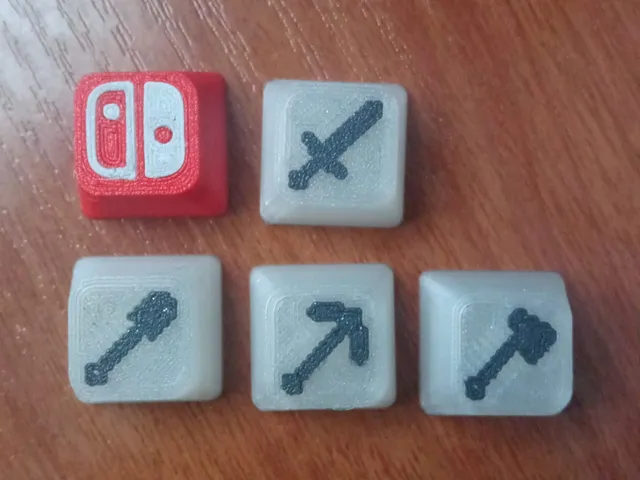 Minecraft & Nintendo_Switch keycaps
