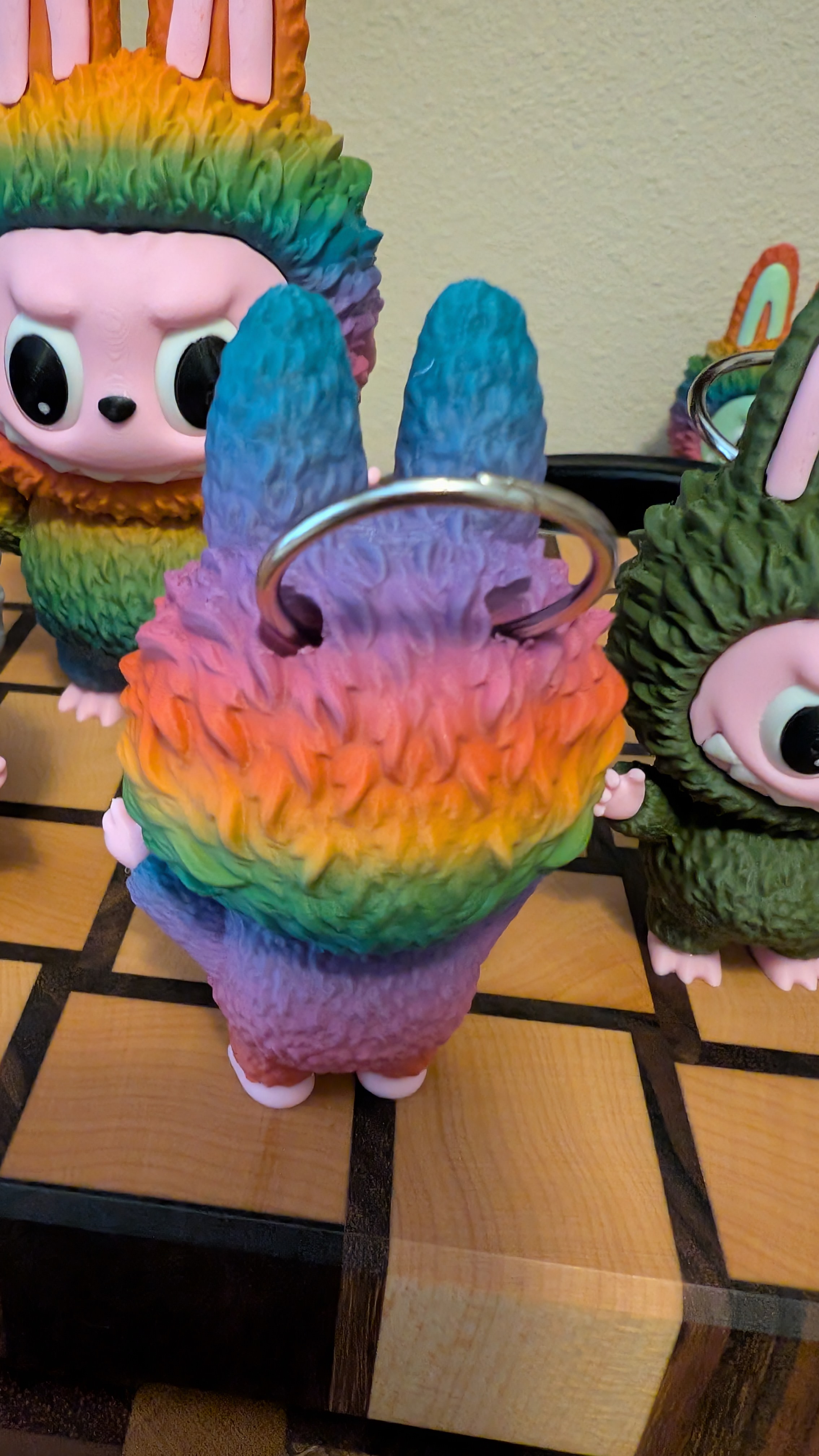 Labubu with hole for keychain