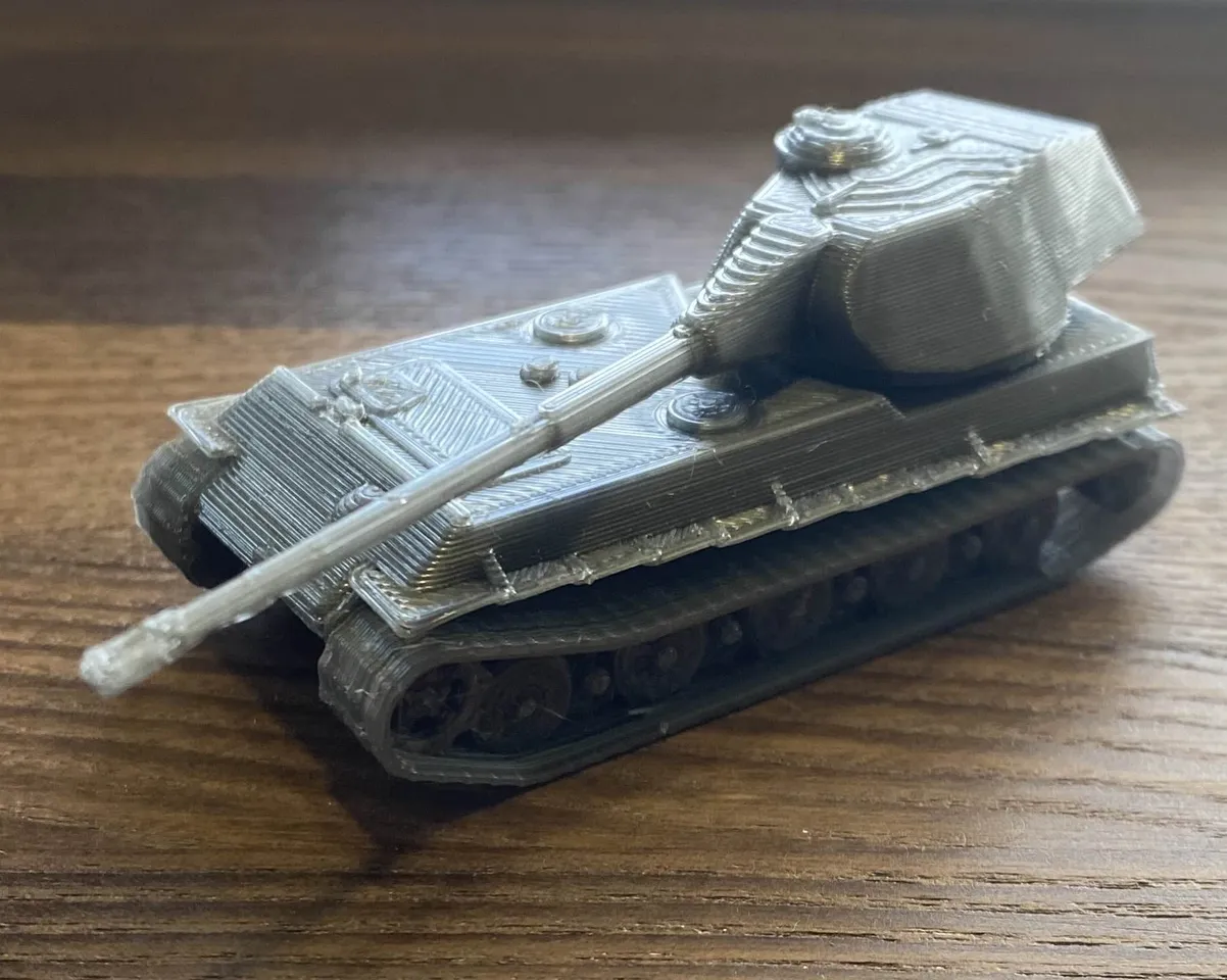1/72 ドイツ系 VK90.01 重戦車 ジャーマングレー塗装 塗装済み完成品 1/72 ドイツ軍 VK90.01(P) 計画重戦車 14K高精細3Dプリント ドイツ計画