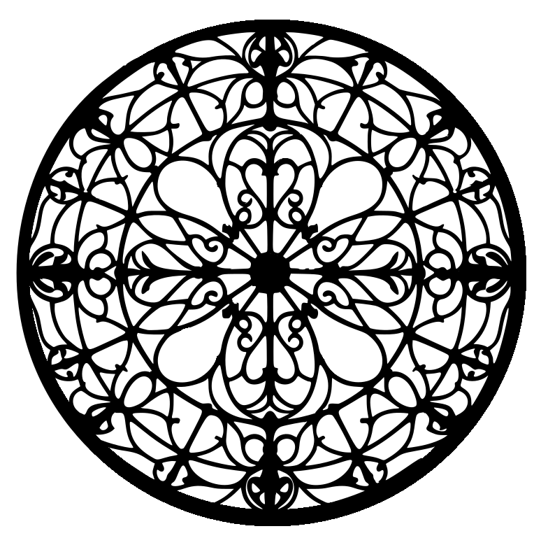 Two sided mandala pendant