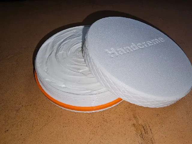 reusable hand cream container for travel kit