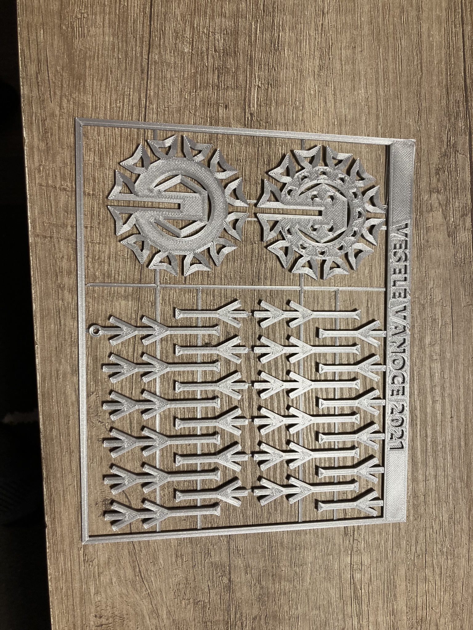 Christmas greeting card  SNOWFLAKE KIT (Vánoční přání sněhová vločka)