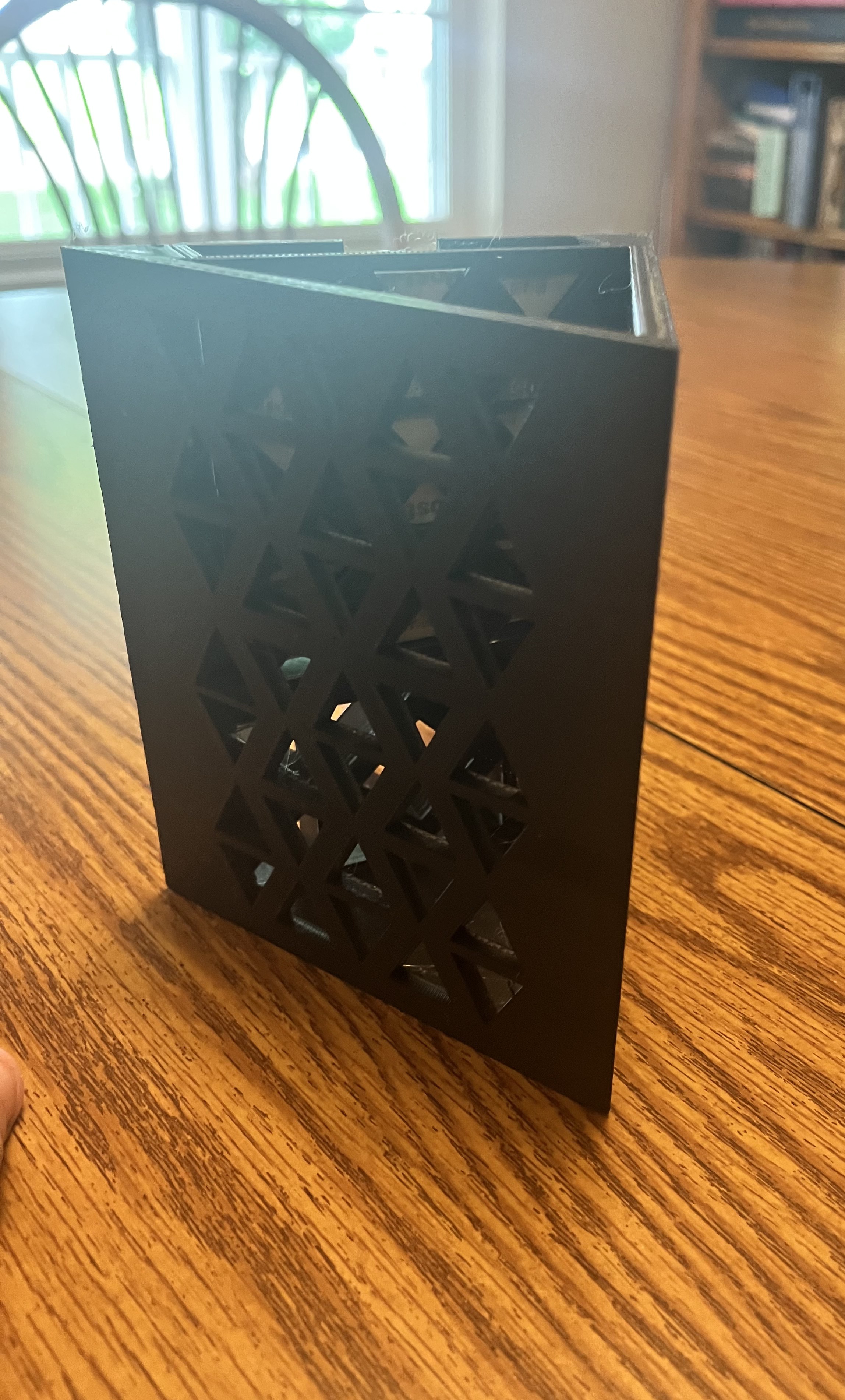 Triangle Pencil Holder and Sticky note Dispenser