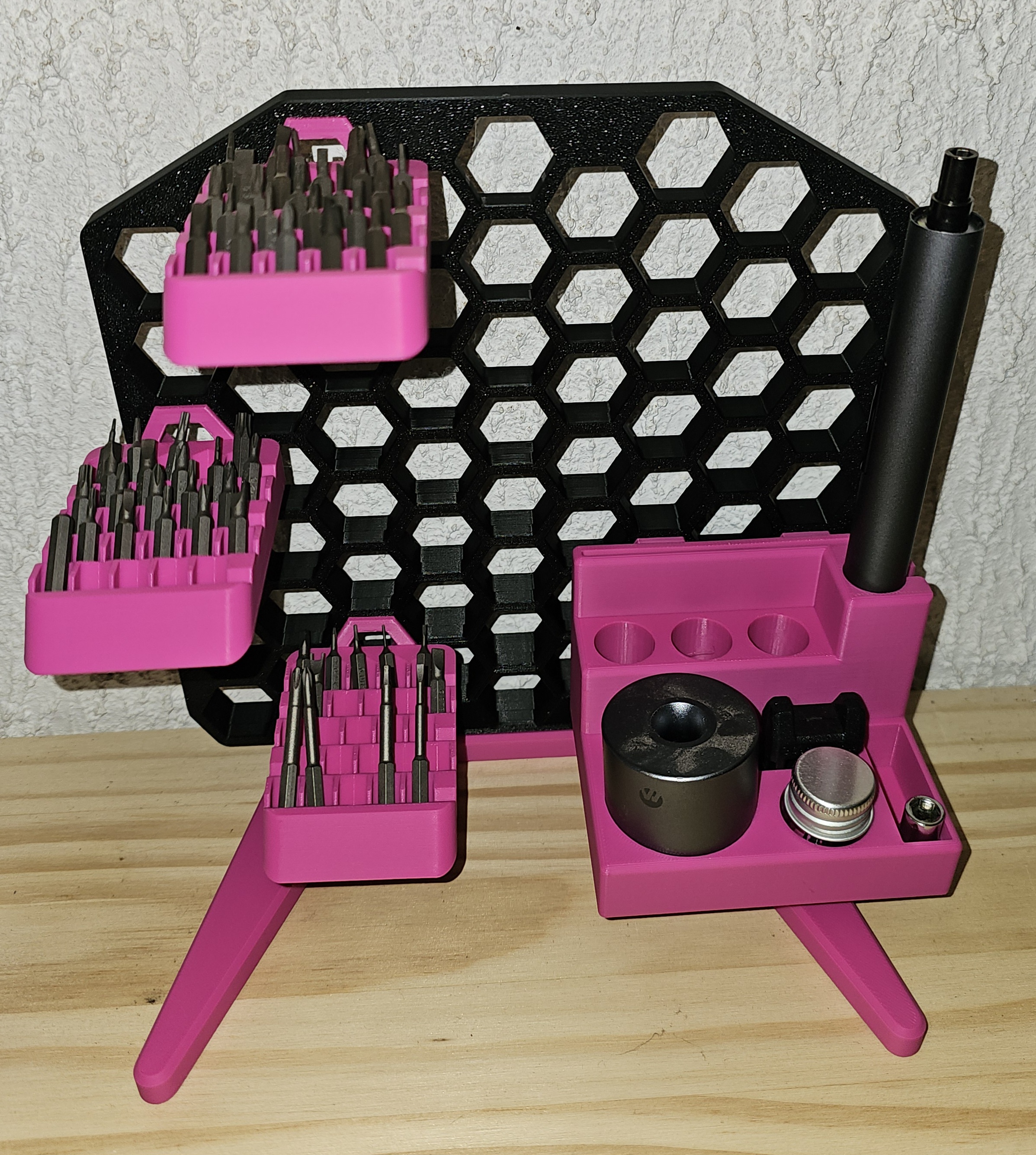 Workshop tools - Honeycomb Wall Storage bits holder - 12 models