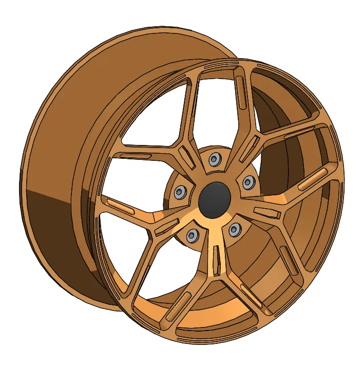 Lamborghini Aventador Small Size Rim by Corsa Racer | Download free STL ...