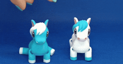 SKYDANCER, CUTE FLEXI PONY (KEYCHAIN VERSION INCLUDED) by Valeria Momo ...