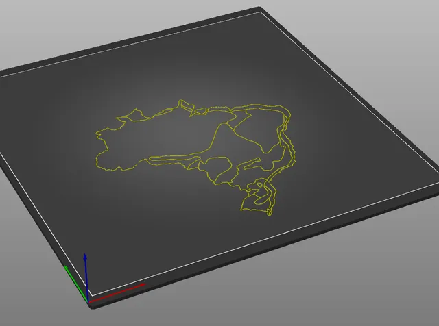 Tactile image: Brazil's vegetation map