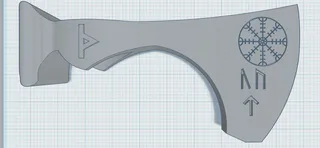 Viking Axe Head 1 (Bearded Axe)