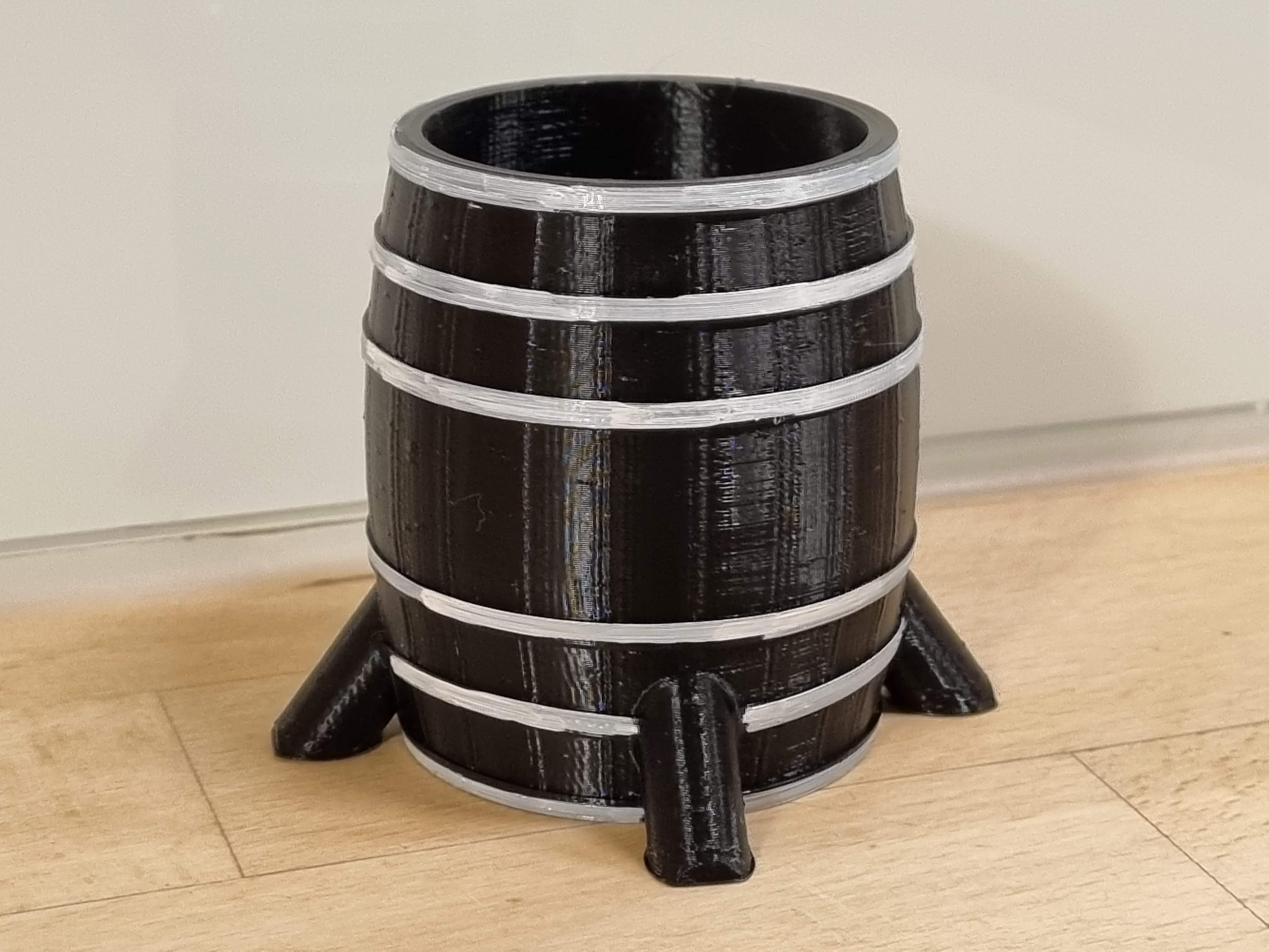 Eggnog liquor snaps dispenser barrel shaped