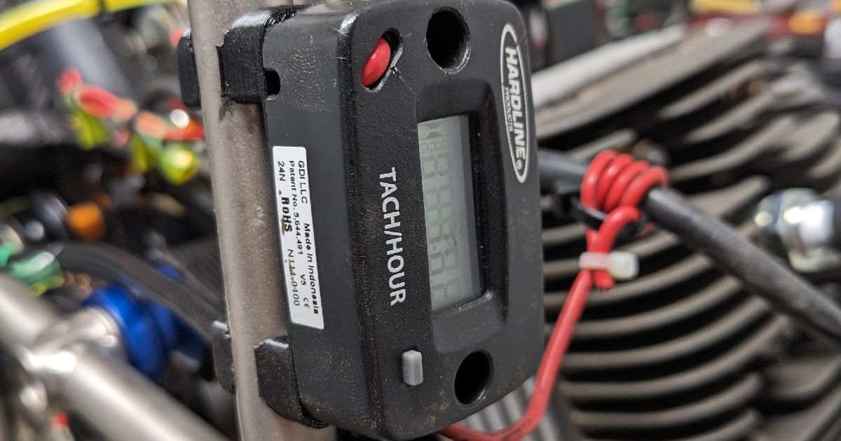 Hardline Tach/Hour Meter Mount for a Parajet Mavrick Frame by HeliosTX