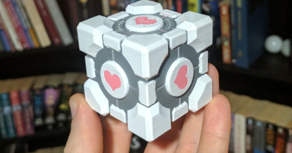 Weighted Companion Cube - Multi-Material par myxfit | Téléchargez ...