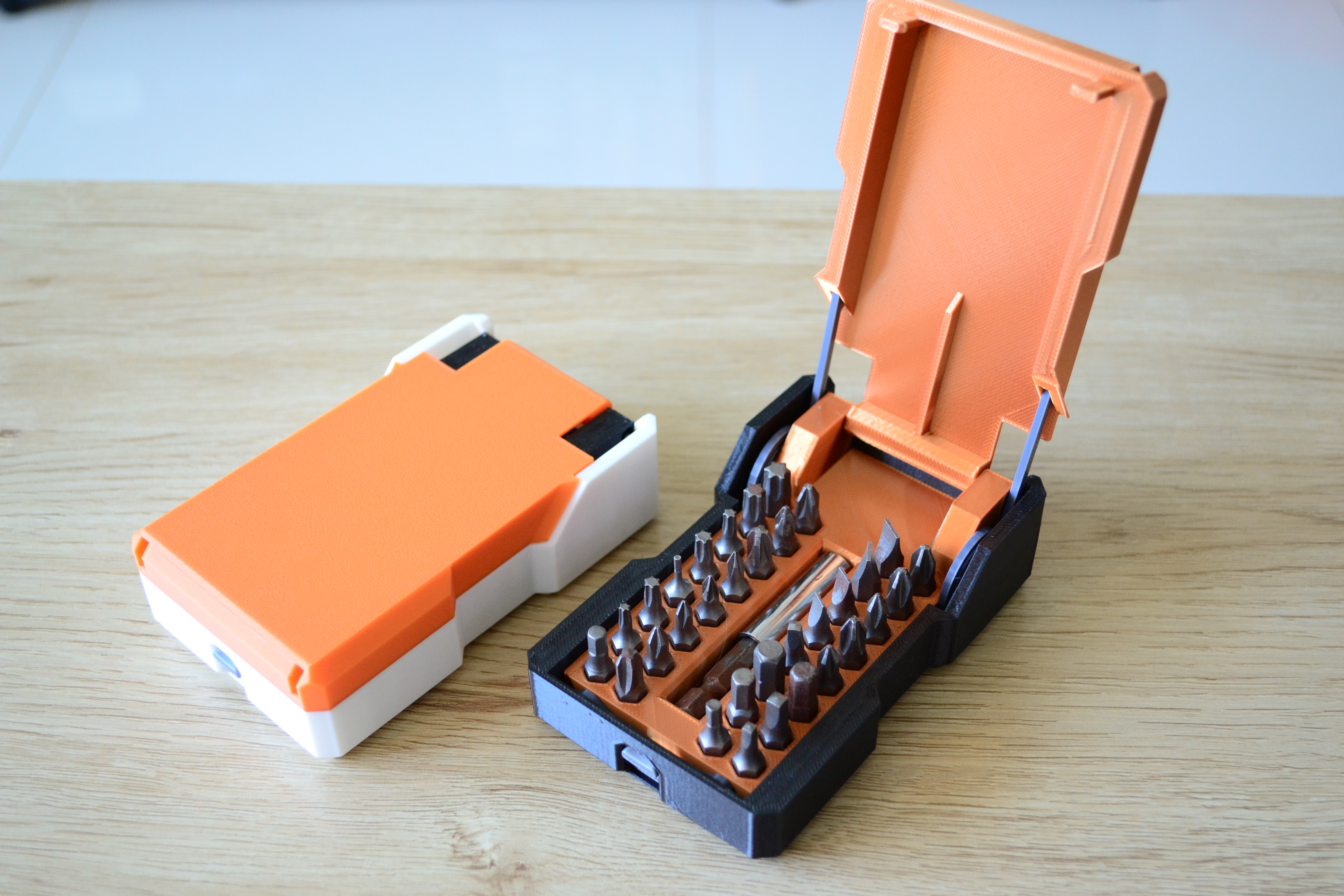 Spring-Loaded Hex Bit Case Box