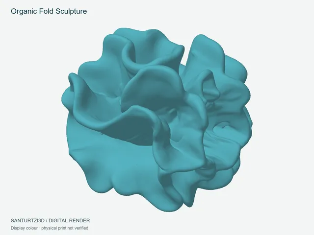 Organic Fold Sculpture - Art object