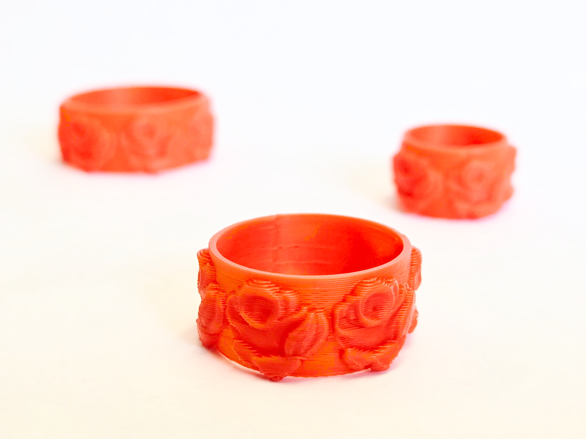 Miniatura 3 do modelo 3D Gift Flower Ring
