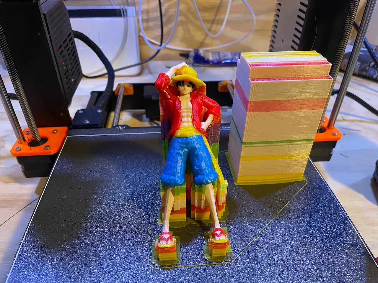 STL file Lightbox Luffy (One piece) lithophanie multi couleurs 🪞・3D print  design to download・Cults
