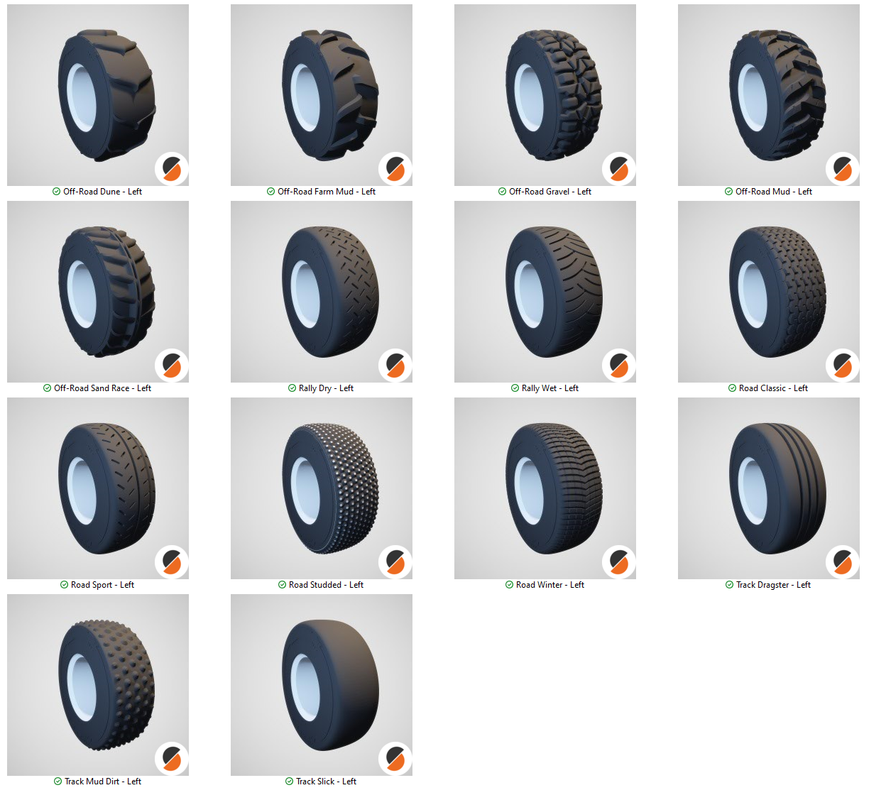 RC tyres OD85mm=3.3" ID48mm=1.9" W28mm=1.1"
