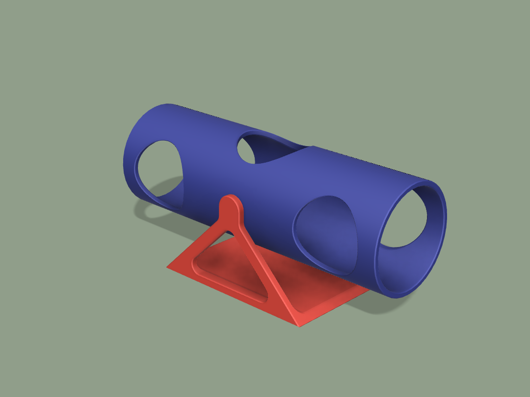 Hamster rocking tube