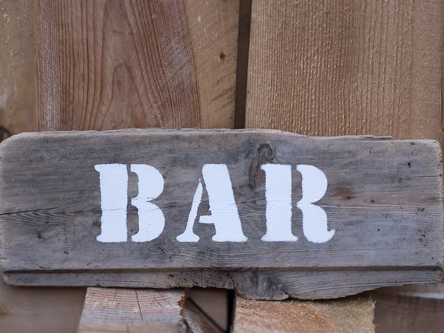 BAR text paint stencil
