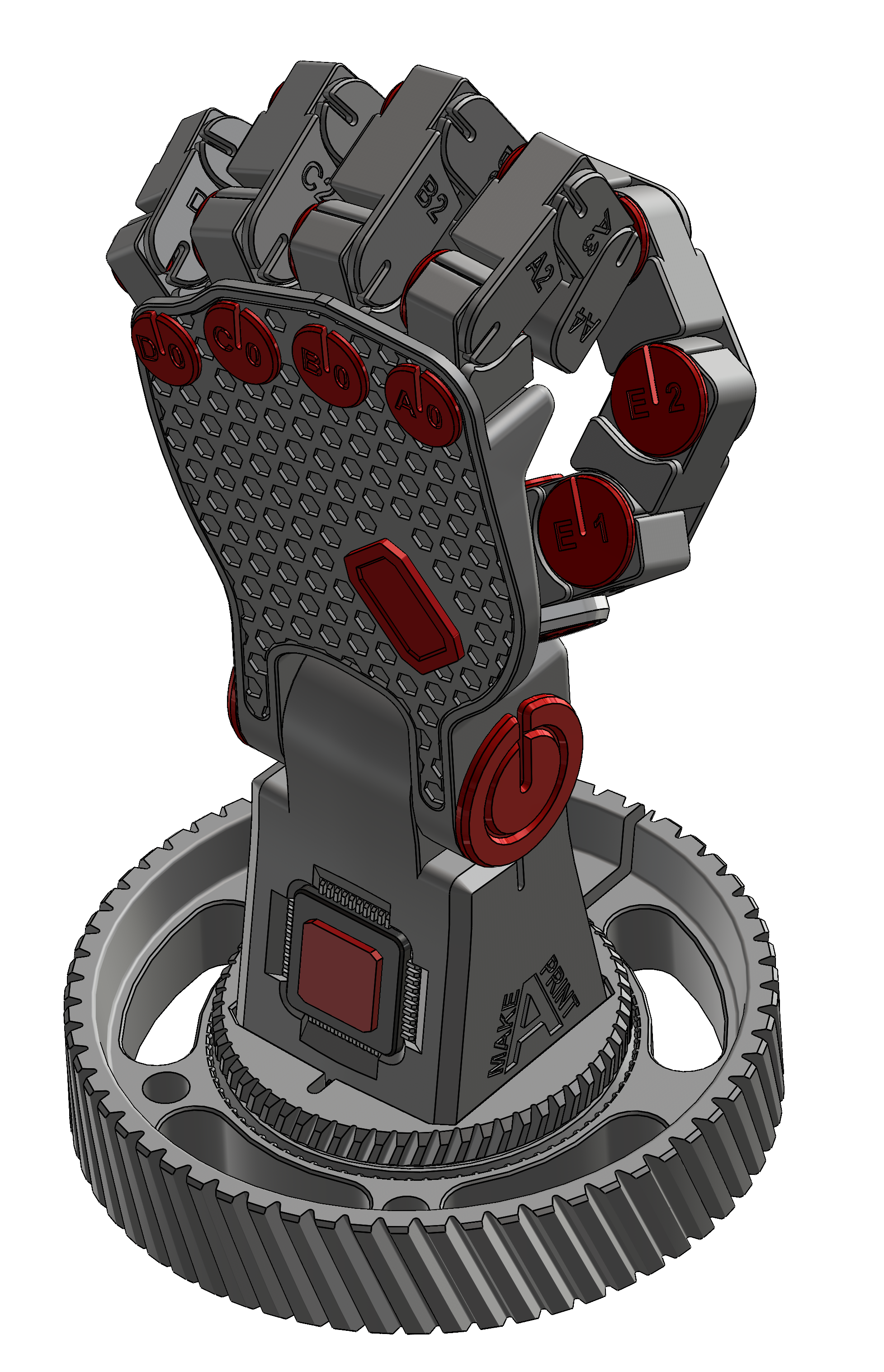 Miniatura 8 do modelo 3D Poseable Robot Hand (Left Hand) (PLA)