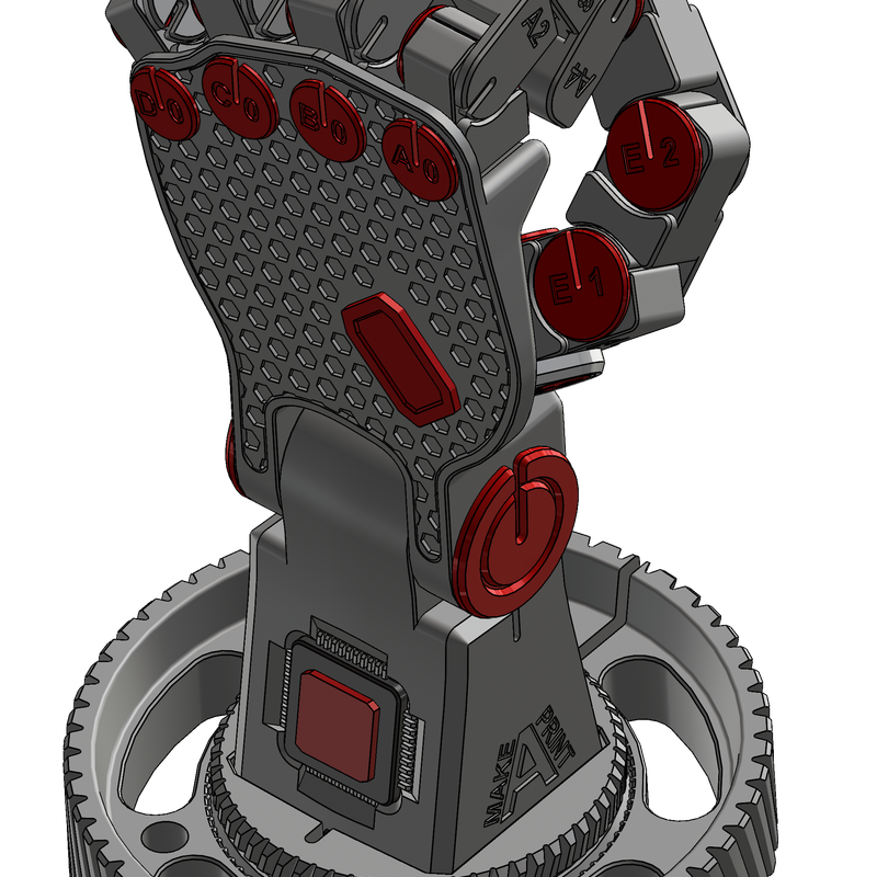 Poseable Robot Hand (Left Hand) (PLA) by Make-A-Print | Download free ...