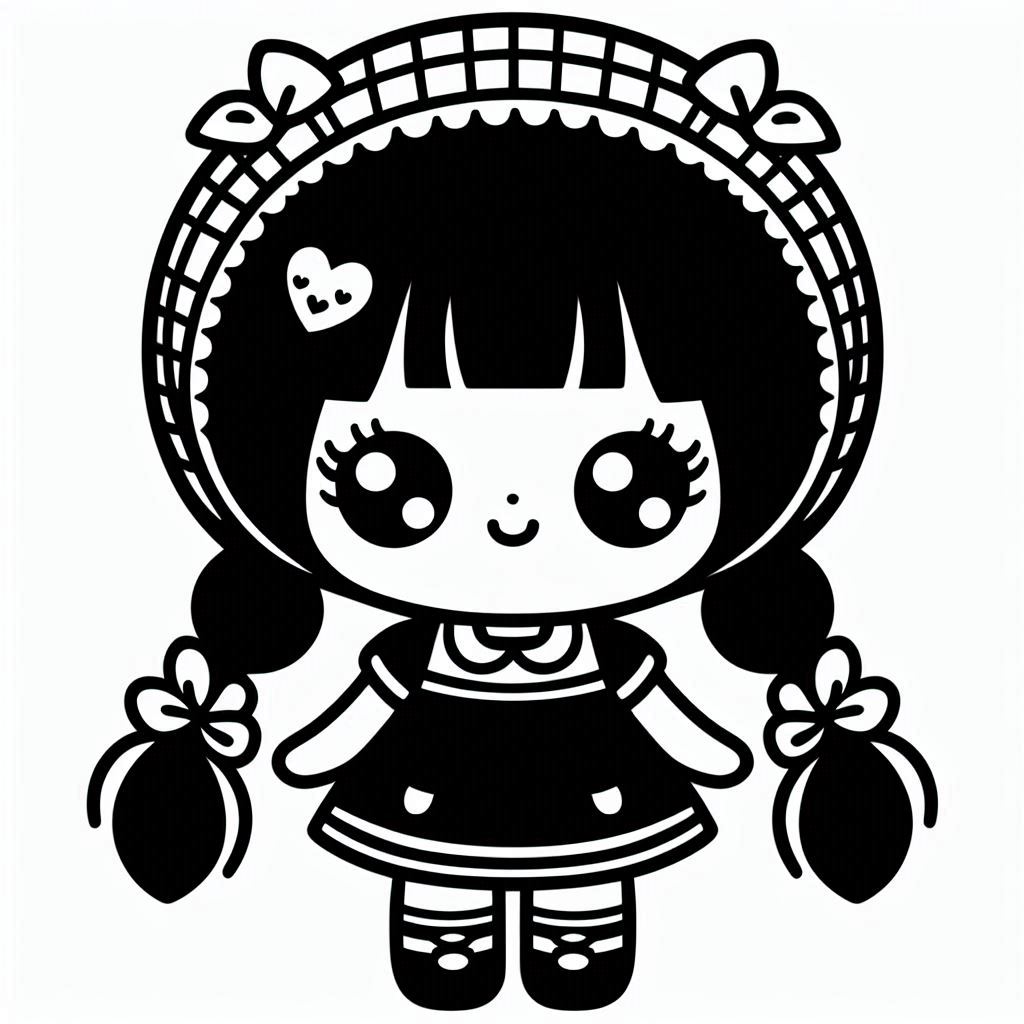 Doll keychain 3 (two colours)