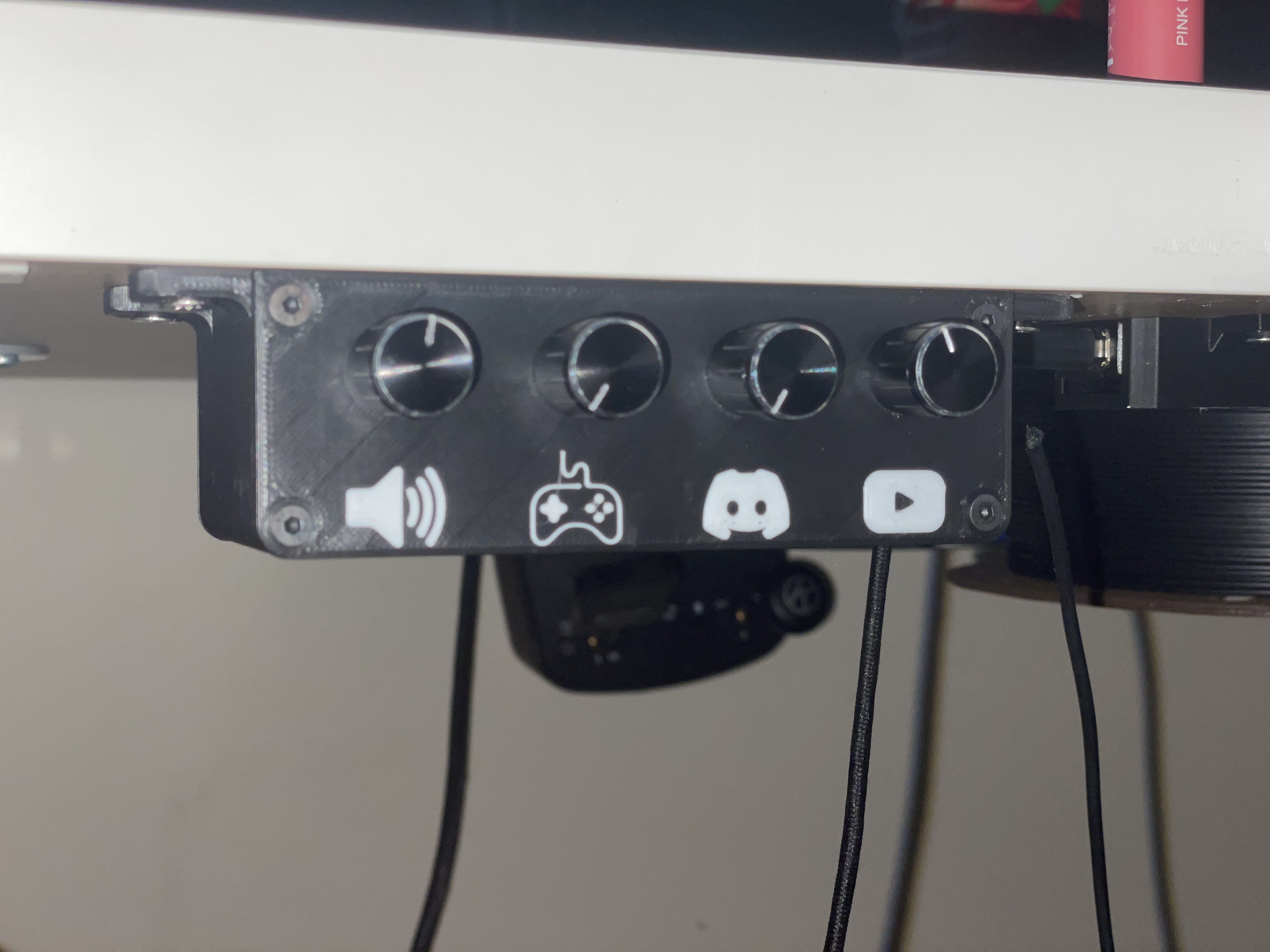 Deej under desk