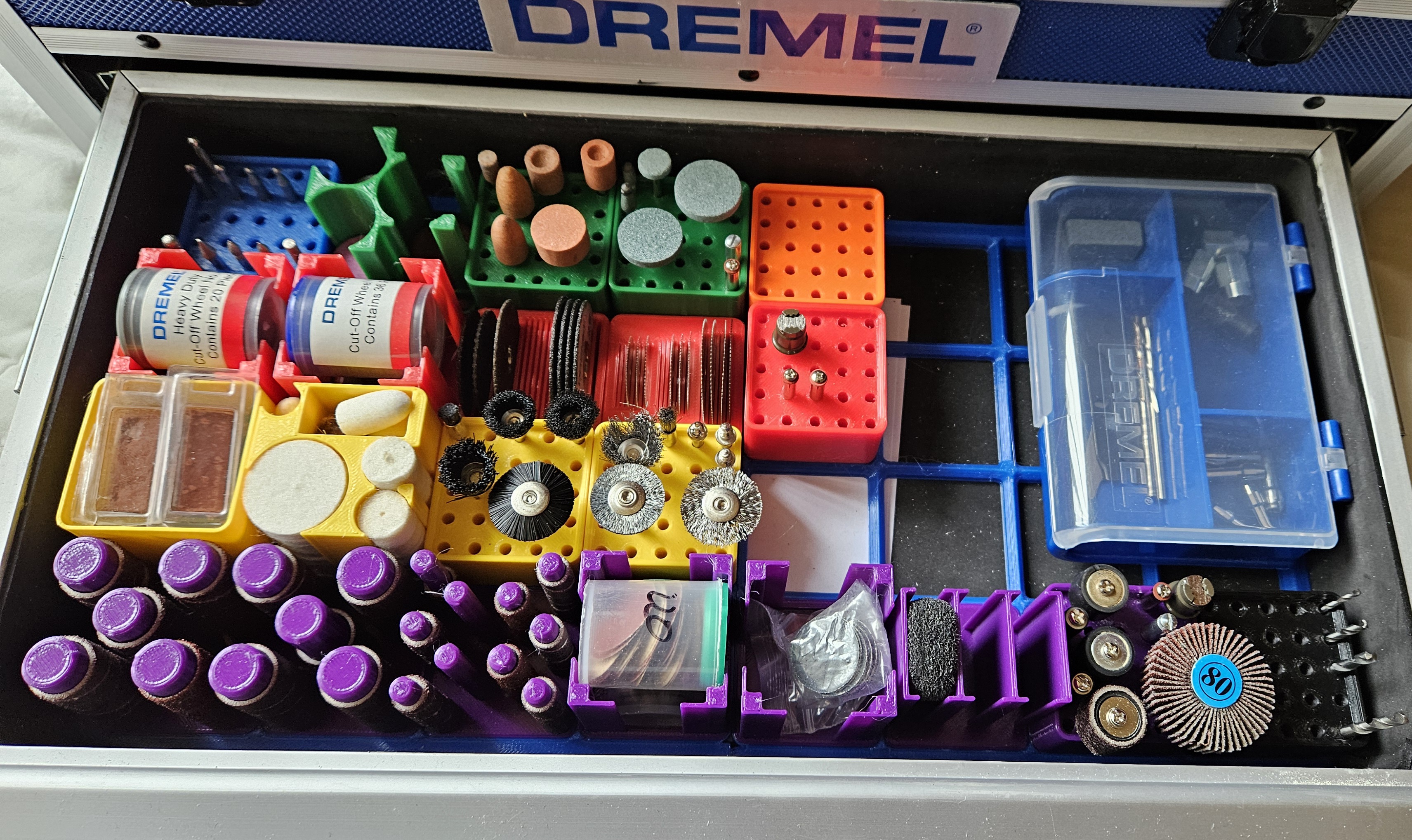 1x1 Gridfinity Dremel Accesories Holder