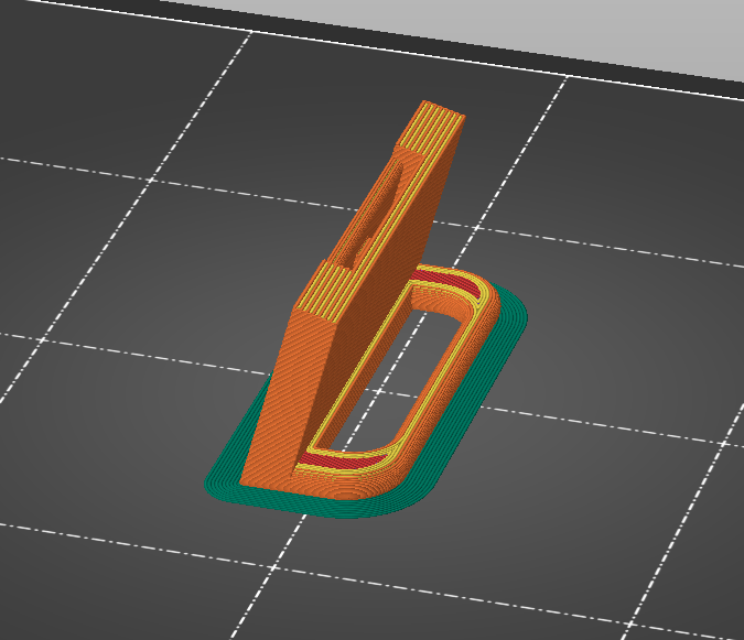 Miniatura 2 do modelo 3D Berlingo/Partner Roller Blind Locking Bracket