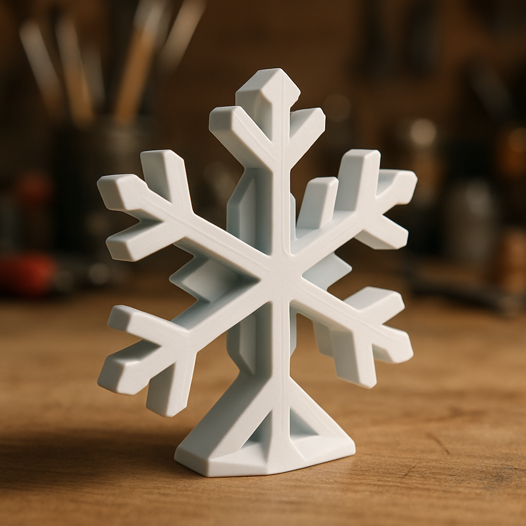 Modern Snowflake Table Decor