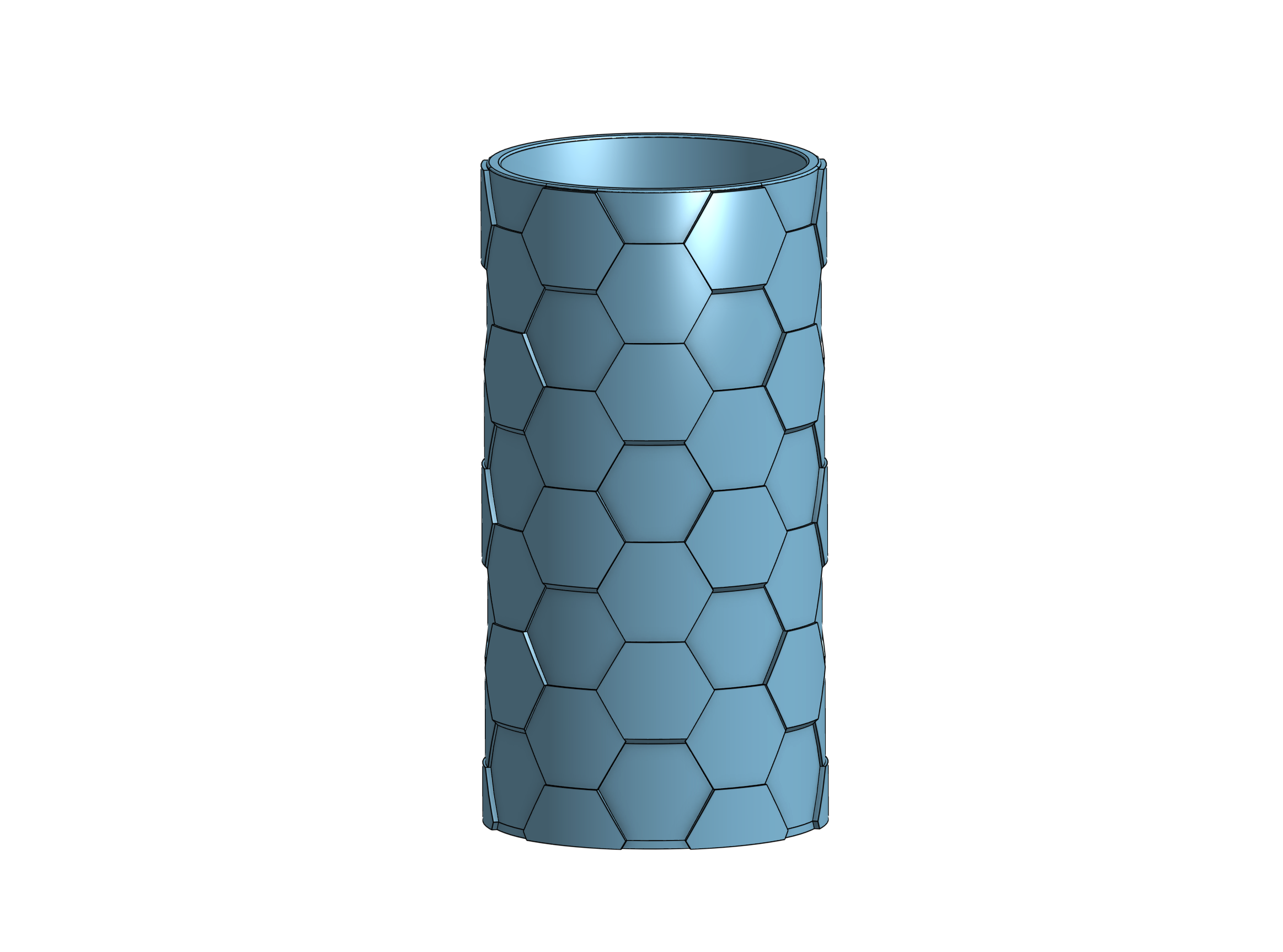 Vase 109: Faux Hex Scales Vase