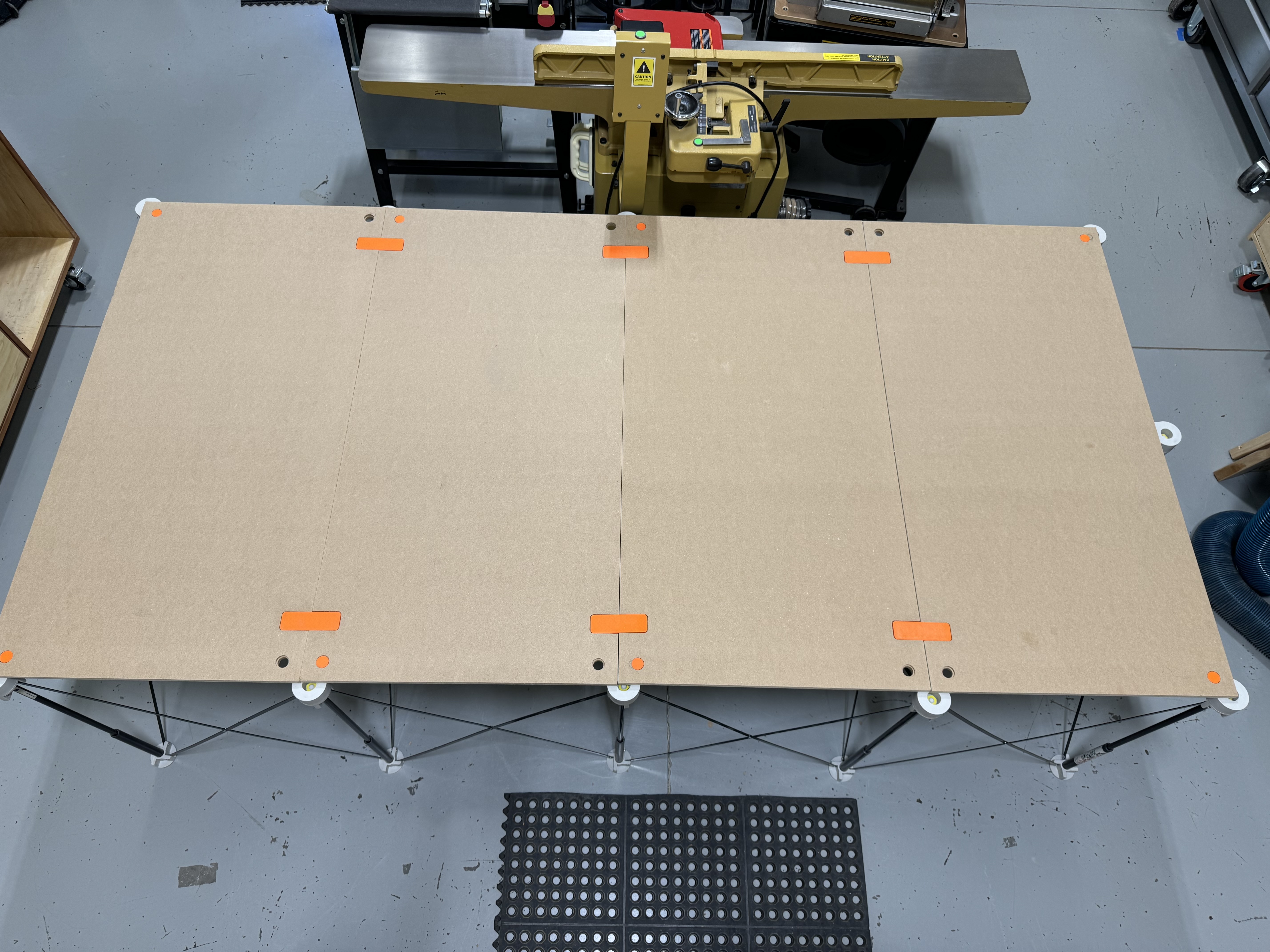 Bora Centipede Top with Hold Down Dogs and Sheet Connectors