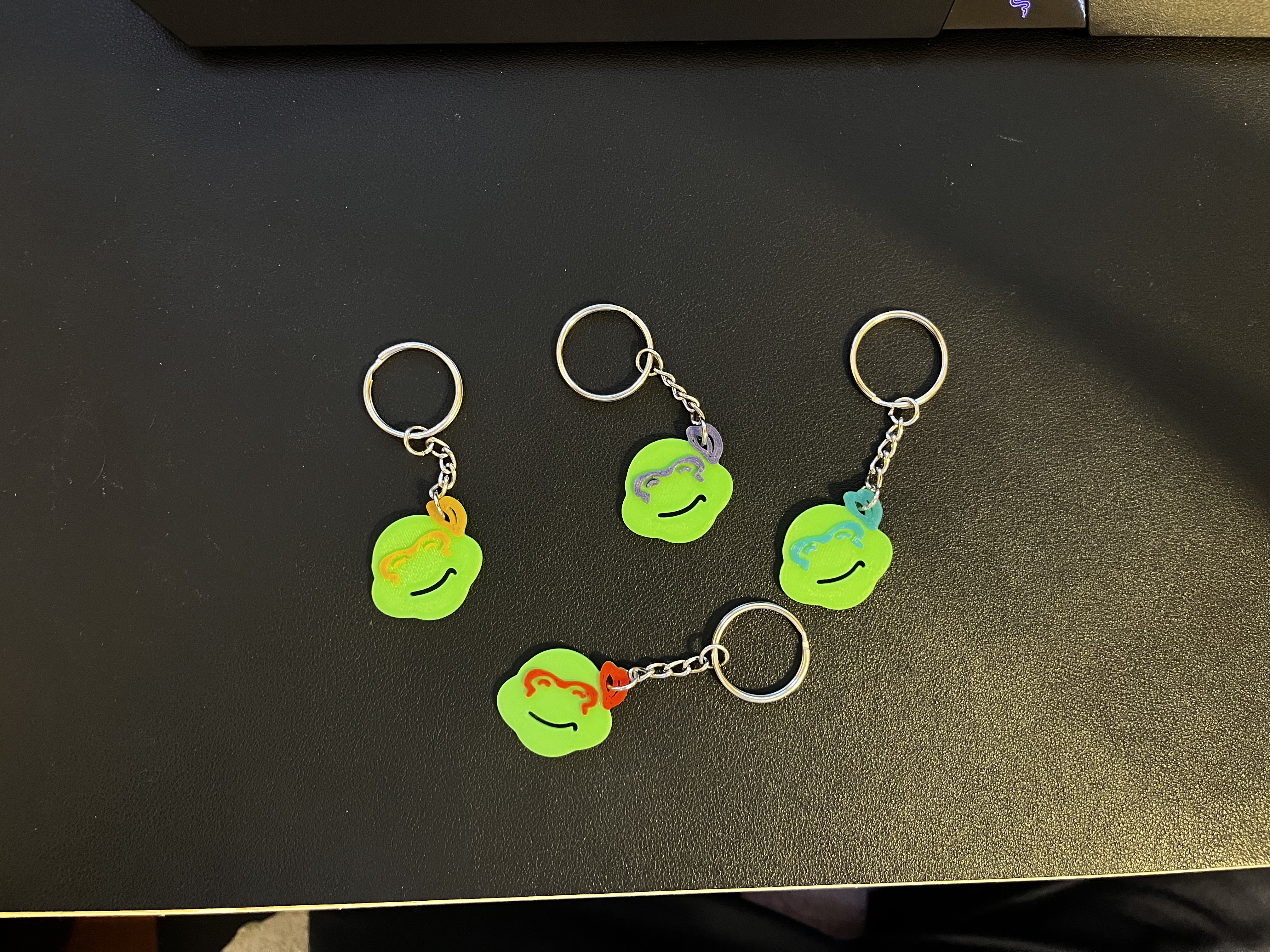 Miniatura 4 do modelo 3D Ninja Turtle Keychain