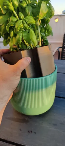 Self watering insert for Ikea GRADVIS 15cm flower pot