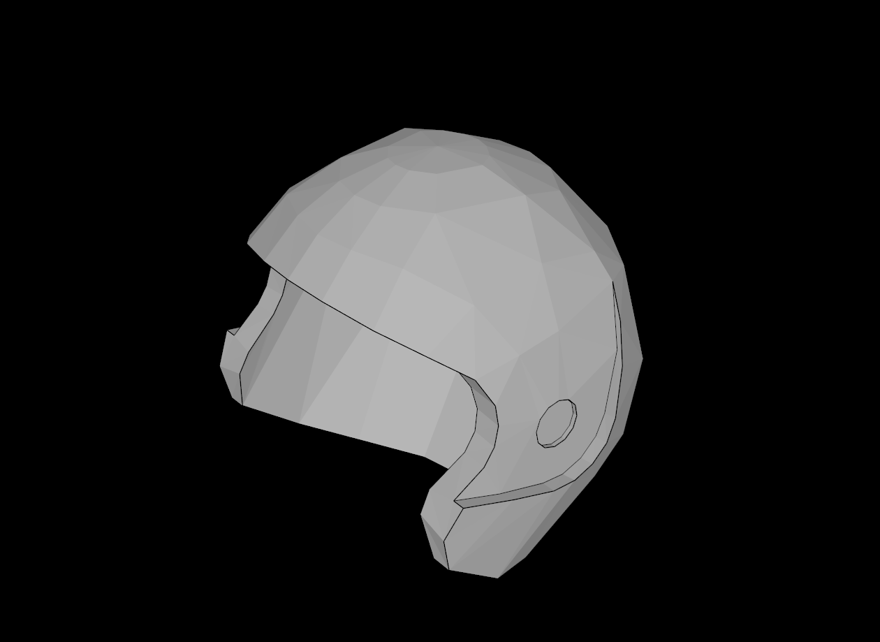 Lego Compatible (93560.dat) Minifigure Headgear Helmet Sports / Flight