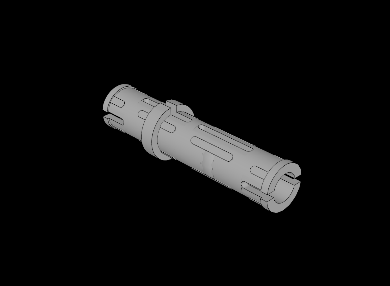 Lego Compatible (6558.dat) Technic Pin Long with Friction and Slot